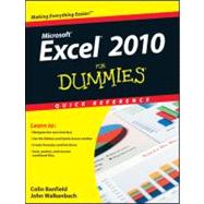 Excel 2010 For Dummies Quick Reference 9780470527559