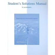 Student Solution Manual t/a Beginning and Intermediate Algebra 9780073227580