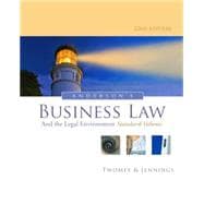 Anderson's Business Law and the Legal Environment, Standard Volume 9781133587590