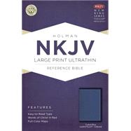 NKJV Large Print Ultrathin Reference Bible, Cobalt LeatherTouch, Indexed 9781433617591