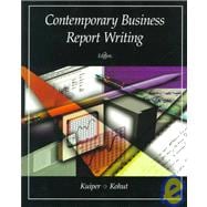 Contemporary Business Report Writing