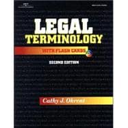 Legal Terminology With Flashcards 9780766827615