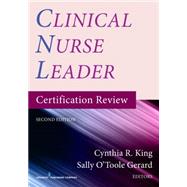 Clinical Nurse Leader Certification Review 9780826137623
