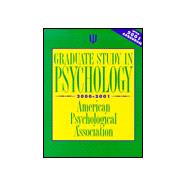 Graduate Study in Psychology, 2000 Edition : With 2001 Addendum 9781557987624