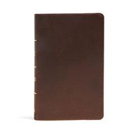 CSB Ultrathin Reference Bible, Brown Genuine Leather, Indexed 9781433647628