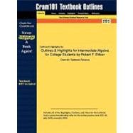 Outlines and Highlights for Intermediate Algebra for College Students by Robert F Blitzer, Isbn : 9780136007623 9781428837645