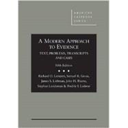 A Modern Approach to Evidence 9780314287656