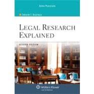 Legal Research Explained 9780735587670