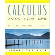 Calculus: Early Transcendentals Single Variable 9780470647684