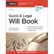Quick & Legal Will Book 9781413327687