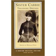 Sister Carrie Nce 3E Pa (Dreiser) 9780393927733