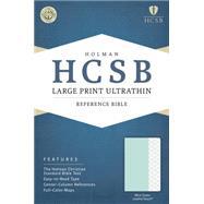 HCSB Large Print Ultrathin Reference Bible, Mint Green LeatherTouch 9781433617775