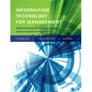 Information Technology for Management: Digital Strategies for Insight, Action, and Sustainable Performance 9781118897782