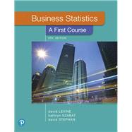 Business Statistics A First Course 9780135177785