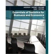 Essentials of Statistics for Business and Economics 9781133587798