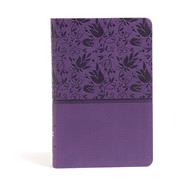 CSB Large Print Personal Size Reference Bible, Purple LeatherTouch 9781433647819
