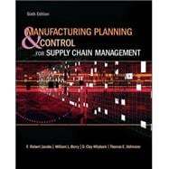 Manufacturing Planning and Control for Supply Chain Management 9780073377827