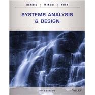 Systems Analysis and Design, 6th Edition 9781118897843