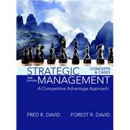 Strategic Management A Competitive Advantage Approach, Concepts and Cases 9780134167848
