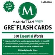 500 Essential Words: GRE Vocabulary Flash Cards 9781935707899