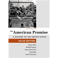 The American Promise, Value Edition, Combined Volume 9781457687921