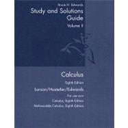 Student Study and Solutions Guide, Volume 2 for Larson/Hostetler/Edwards' Calculus, 8th
