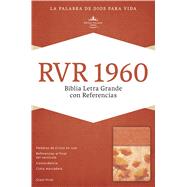 RVR 1960 Biblia Letra Grande con Referencias, damasco/coral símil piel 9781433607929
