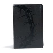 CSB Giant Print Reference Bible, Charcoal LeatherTouch, Indexed 9781433647949