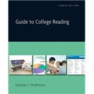 Guide to College Reading (with MyReadingLab Student Access Code Card) 9780205727964