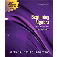 Beginning Algebra with Applications, Multimedia Edition 9780547197968