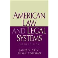 American Law And Legal Systems- (Value Pack w/MySearchLab) 9780205677979