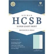 HCSB Super Giant Print Reference Bible, Mint Green LeatherTouch, Indexed 9781433617980