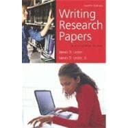 Writing Research Papers : A Complete Guide 9780321457981