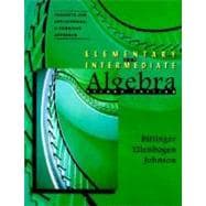 Elementary and Intermediate Algebra: Concepts and Applications, a Combined Approach 9780201768046