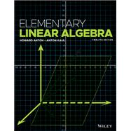 Elementary Linear Algebra 9781119268048