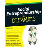 Social Entrepreneurship For Dummies 9780470538081