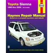 Haynes Repair Manual Toyota Sienna 1998 Through 2009 9781563928086