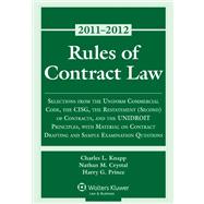 Rules of Contract Law 2011-2012 9780735508088