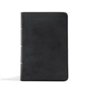 CSB Large Print Compact Reference Bible, Black LeatherTouch 9781433648144