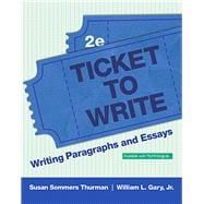 Ticket to Write Writing Paragraphs and Essays 9780134048222
