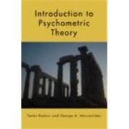 Introduction to Psychometric Theory 9780415878227