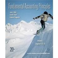 Fundamental Accounting Principles, Vol 2 (Chapters 12-25) 9780077338244