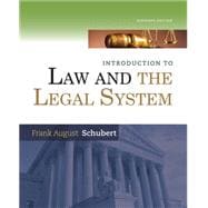 Introduction to Law and the Legal System 9781285438252