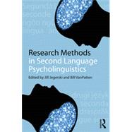 Research Methods in Second Language Psycholinguistics 9780415518253