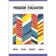 Program Evaluation An Introduction 9780534508272