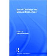 Social Ontology and Modern Economics 9780415858304