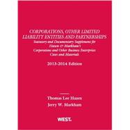 Corporations, Other Limited Liability Entities and Partnerships, 2013-2014 9780314288363