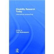 Disability Research Today: International Perspectives 9780415748438