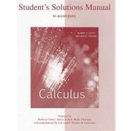 Student's Solutions Manual to accompany Calculus 9780073268453