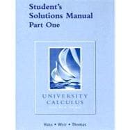 University Calculus Student's Solutions Manual Part One 9780321388490